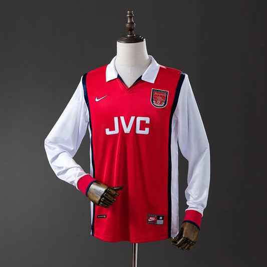 Arsenal 98/99 Home Adult's Long Sleeve Jersey- Retro