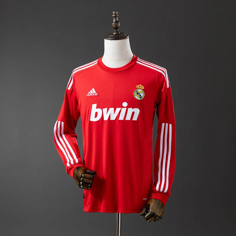 Real Madrid 11/12 Away Adult's Long Sleeve Jersey- Retro