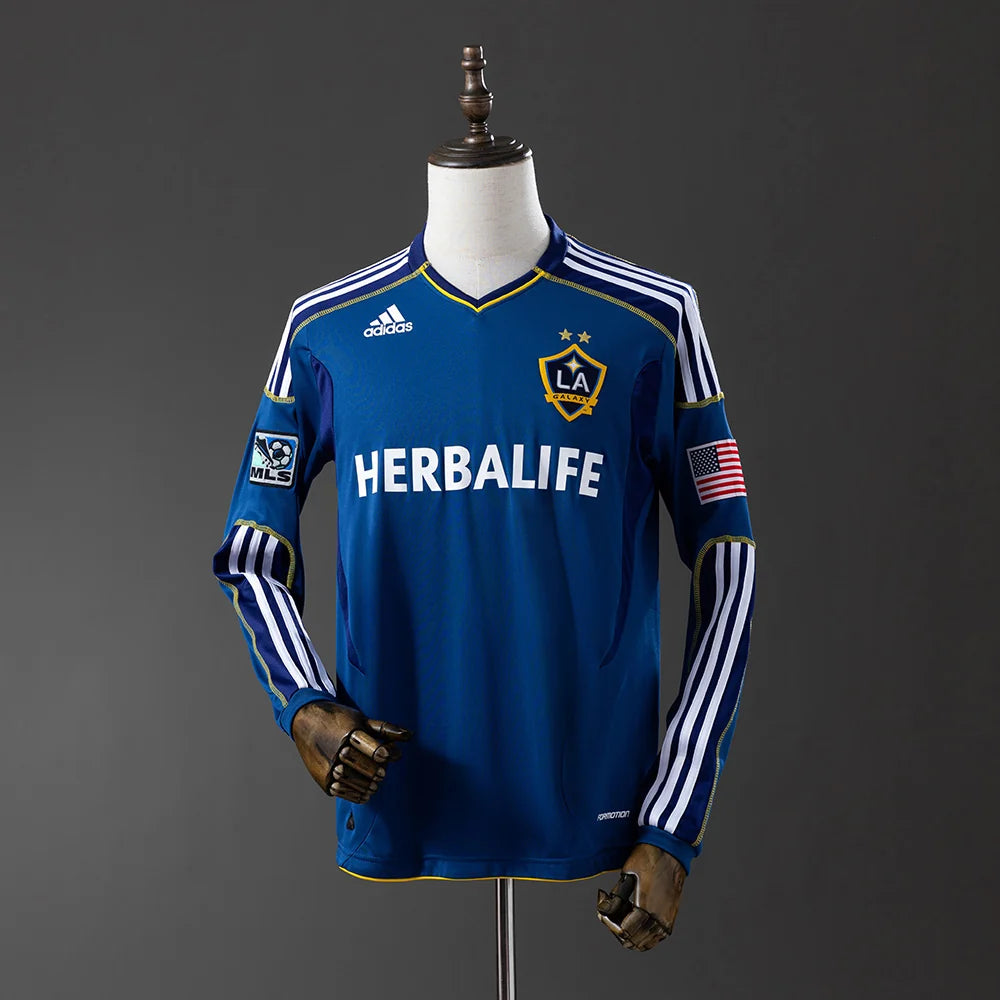 LA Galaxy 11/12 Away Adult's Long Sleeve Jersey- Retro