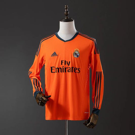 Real Madrid 13/14 Away Adult's Long Sleeve Jersey- Retro
