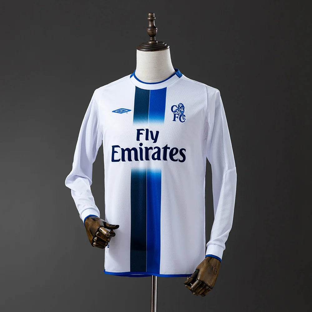 Chelsea 03/04 Away Adult's Long Sleeve Jersey- Retro