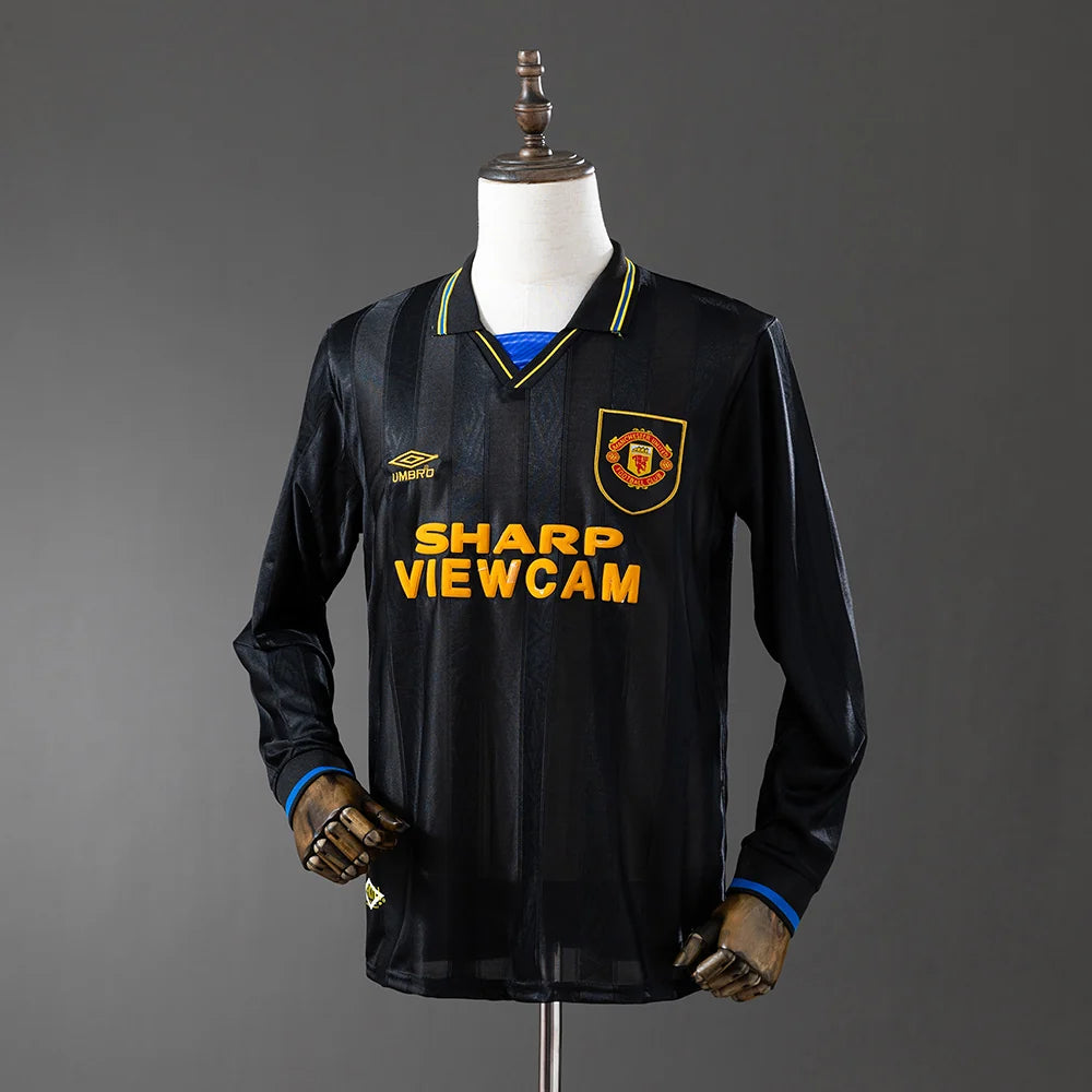 Manchester United 93/95 Third Adult's Long Sleeve Jersey- Retro