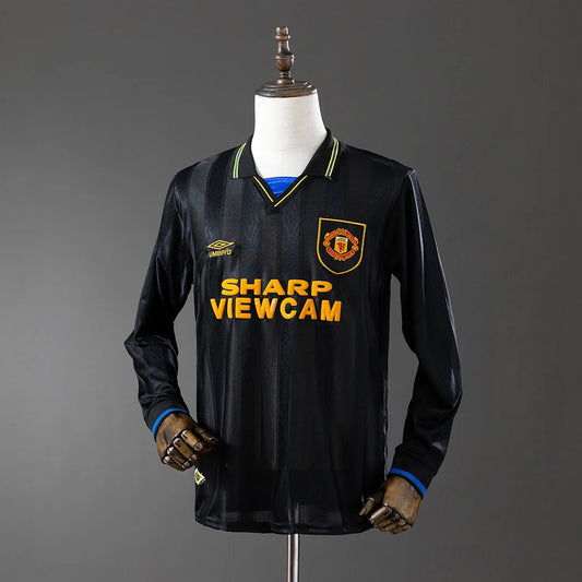 Manchester United 93/95 Third Adult's Long Sleeve Jersey- Retro