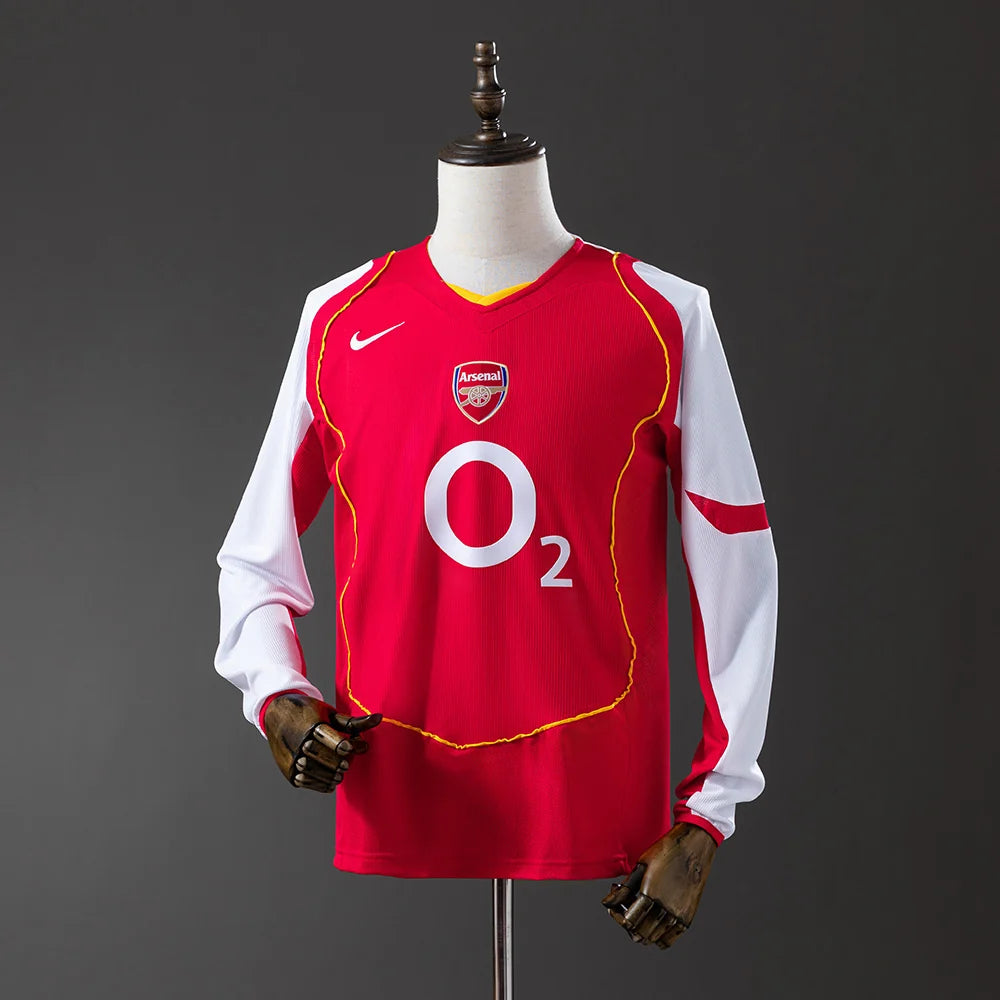 Arsenal 04/05 Home Adult's Long Sleeve Jersey- Retro