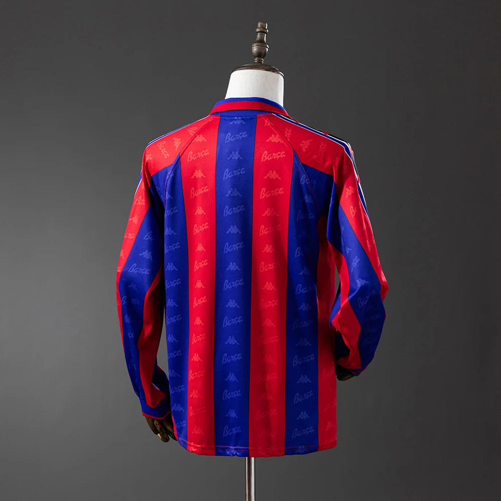 Barcelona 96/97 Home Adult's Long Sleeve Jersey- Retro