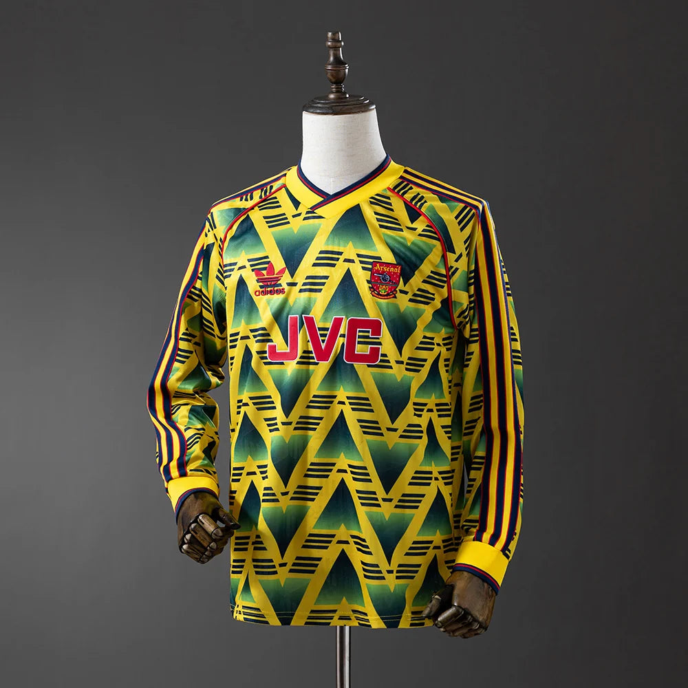 Arsenal 91/93 Away Adult's Long Sleeve Jersey- Retro