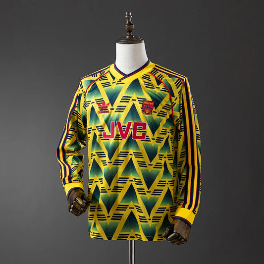 Arsenal 91/93 Away Adult's Long Sleeve Jersey- Retro