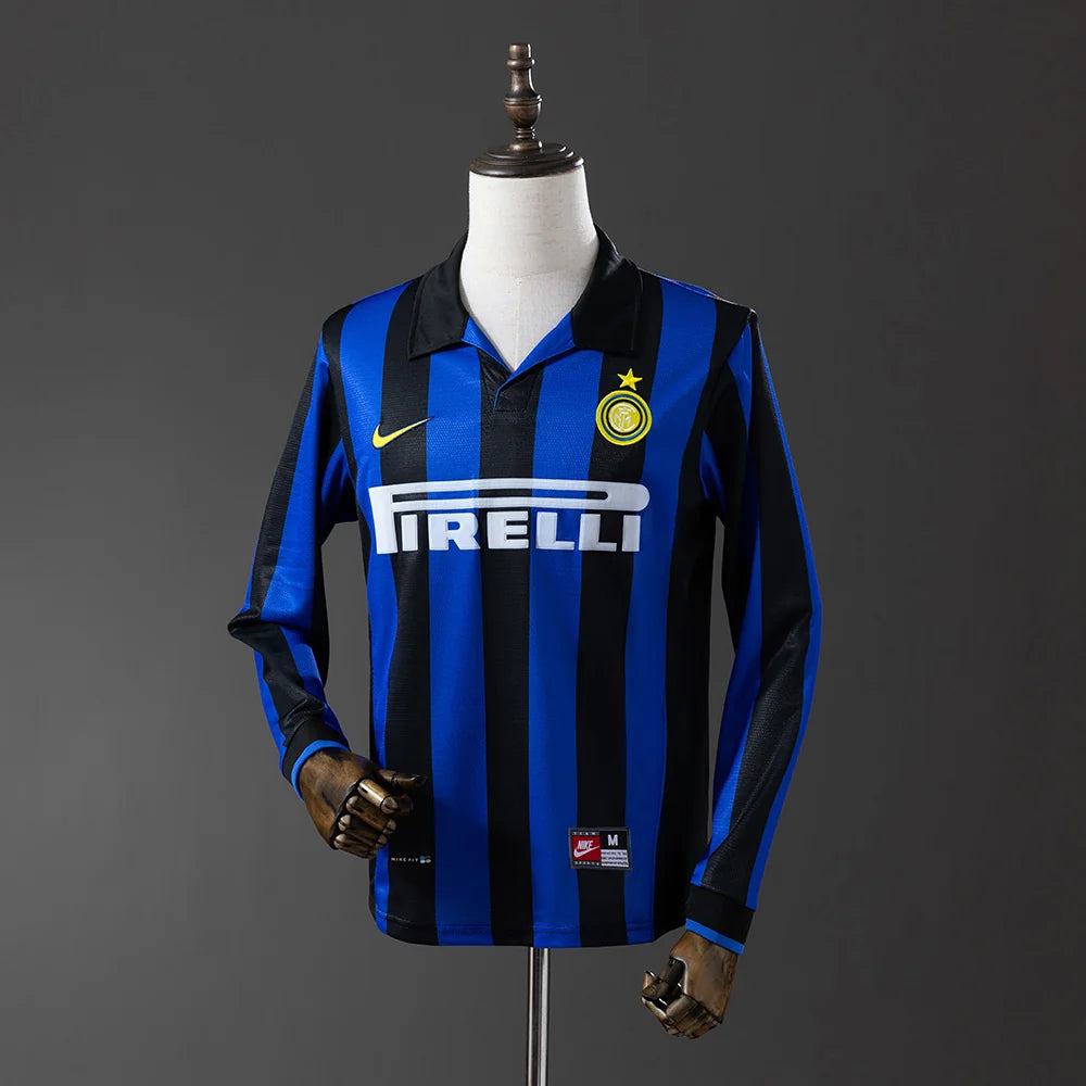 Inter Milan 98/99 Home Adult's Long Sleeve Jersey- Retro