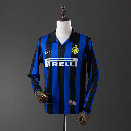 Inter Milan 98/99 Home Adult's Long Sleeve Jersey- Retro